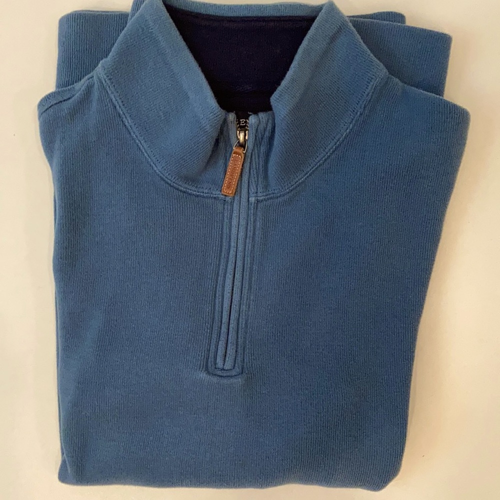 Lands End L/S 1/4 Zip L. EUC